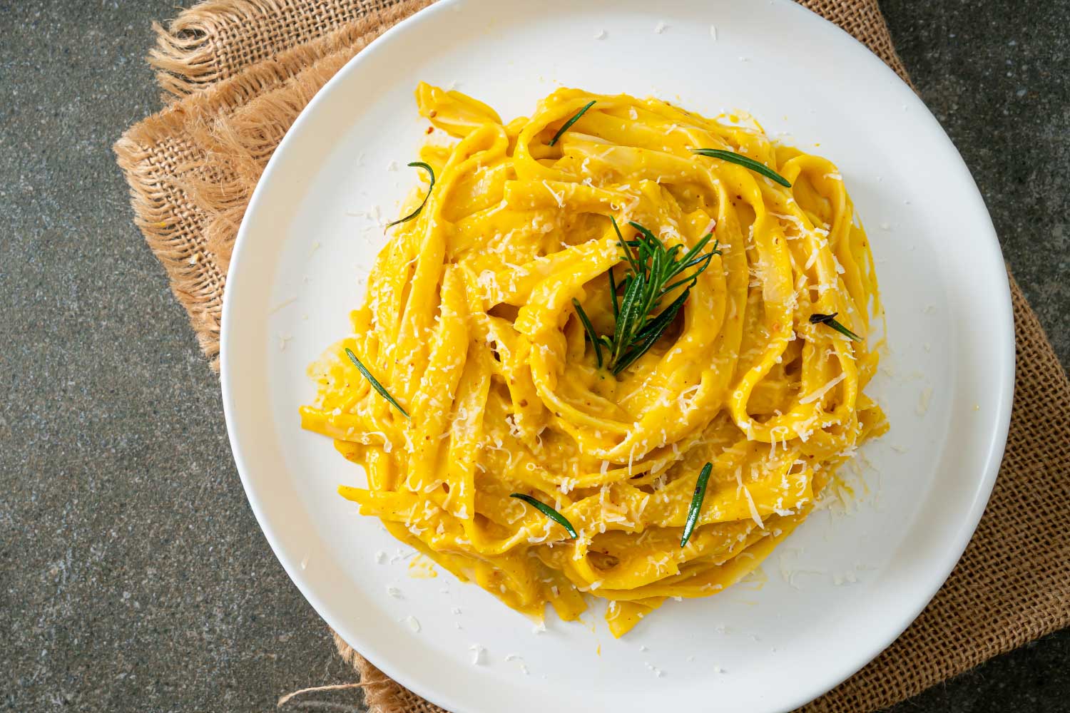 Cremige Kürbis Pasta