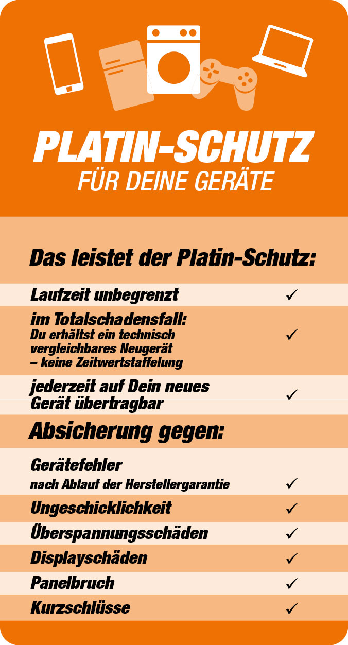 Platinschutz für Home Geräte Leistungsübersicht