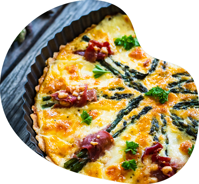 Spargel Quiche