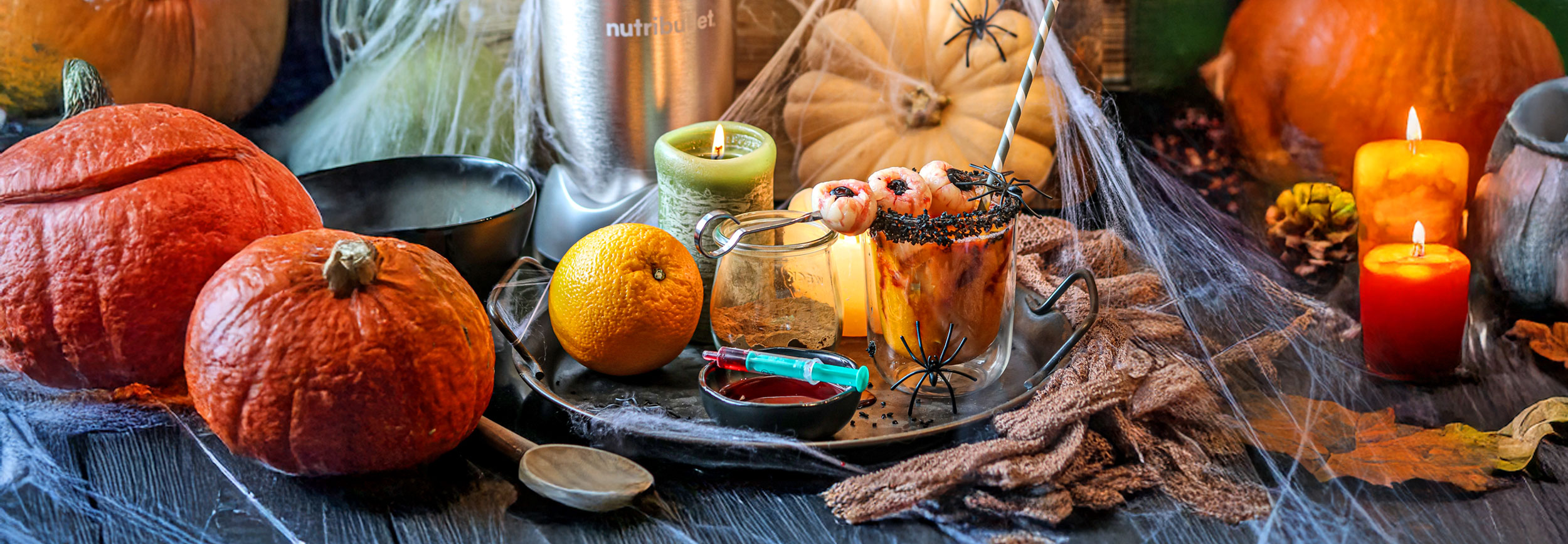 Halloween Cocktail - Nutribullet Rezept Kürbis Smoothie von TeVi