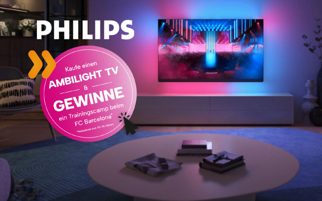 Phil­ips Ambi­light TV 65 Zoll OLED+ Serie&nbsp;909