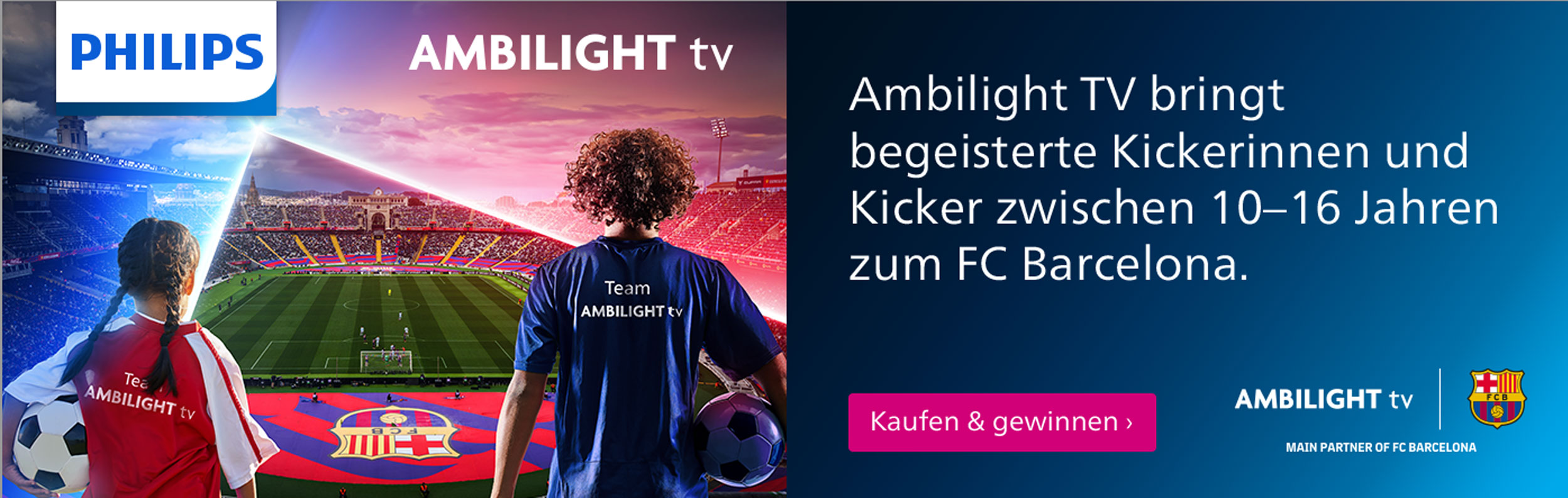 Philips_Gewinnspiel_65OLED909_Banner_schmal_V2 Ambilight Gewinnspiel © Copyright by Philips