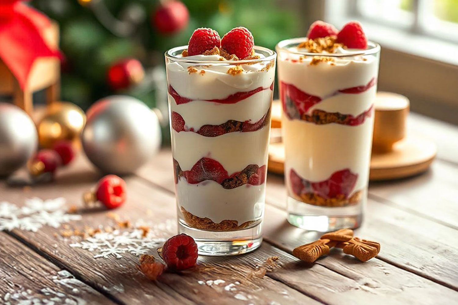 Schnelles Himbeer-Spekulatius-Dessert - Rezept von TeVi