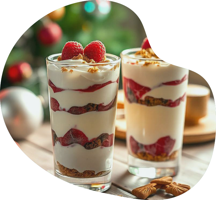 Spekulatius_Dessert_Bubble Schnelles Himbeer-Spekulatius-Dessert - Rezept von TeVi