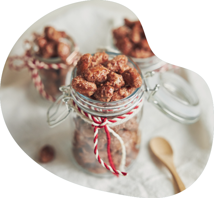 Bild gebrannte Mandeln zu Weihnachten - Rezept von TeVi