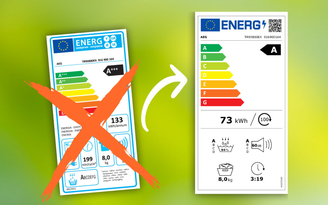 Neue Ener­gie­la­bel für Trock­ner ab Juli&nbsp;2025