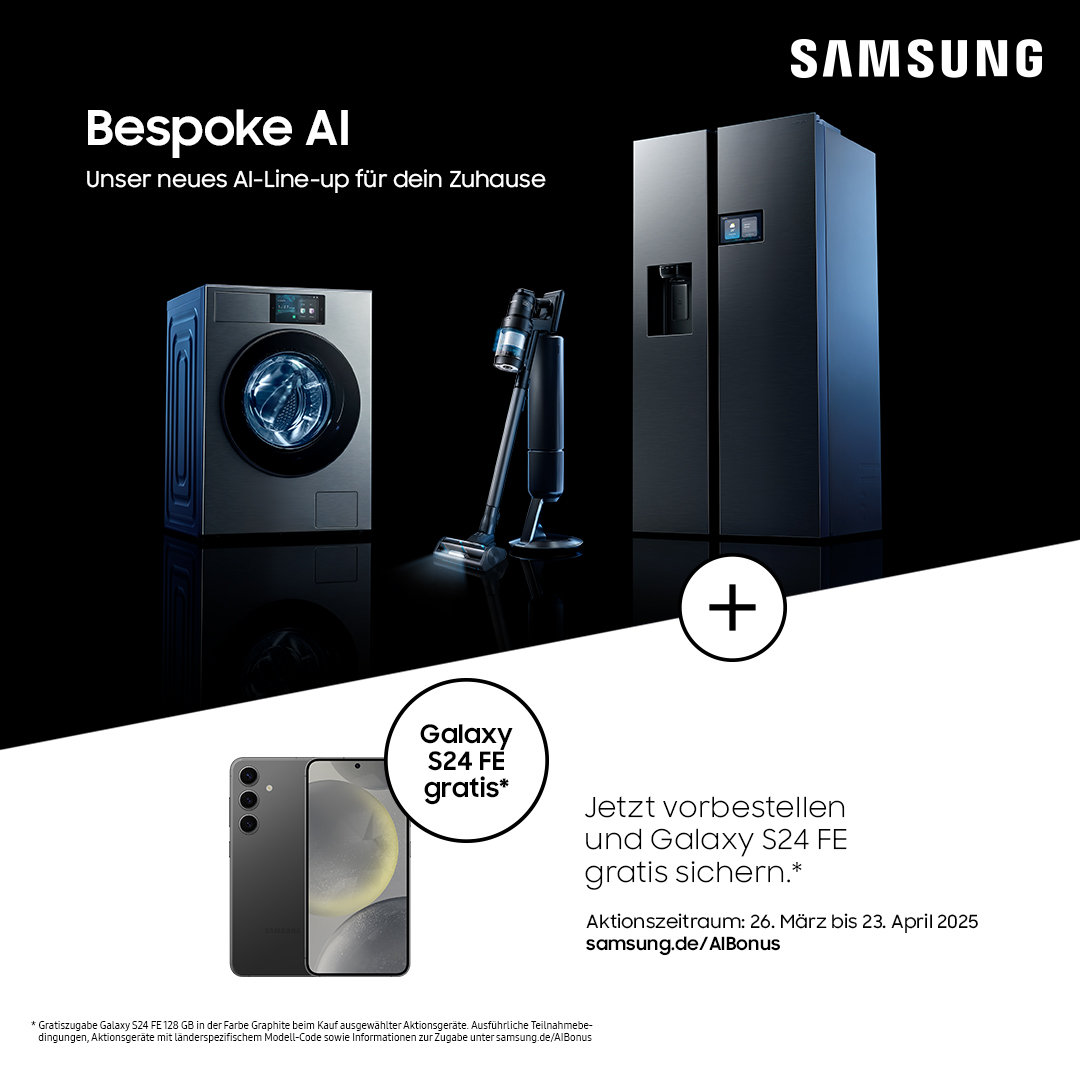 SEG_HA_One_Launch_Pre-Order_2025_Social_Media_Posting_1080x1080px Exklusive Samsung Bespoke AI PreOrder Aktion bei TeVi