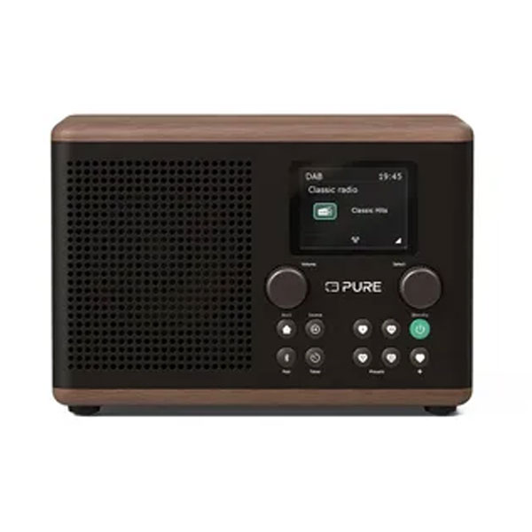 PURE Classic H4 Coffee Black/Walnut DAB+ Radio